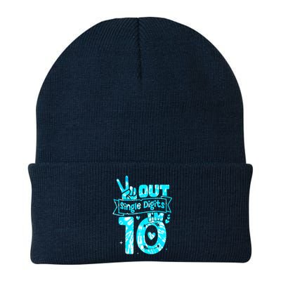 Peaceout Single Digits IM 10 Digits Tie Dye Birthday Girl Knit Cap Winter Beanie