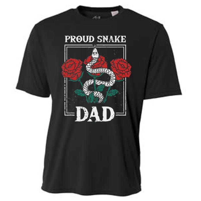 Proud Snake Dad Father Owner Animals Pet Rattlesnake Gift Cooling Performance Crew T-Shirt