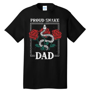 Proud Snake Dad Father Owner Animals Pet Rattlesnake Gift Tall T-Shirt