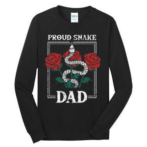 Proud Snake Dad Father Owner Animals Pet Rattlesnake Gift Tall Long Sleeve T-Shirt