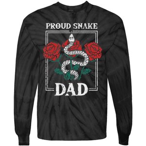 Proud Snake Dad Father Owner Animals Pet Rattlesnake Gift Tie-Dye Long Sleeve Shirt