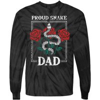 Proud Snake Dad Father Owner Animals Pet Rattlesnake Gift Tie-Dye Long Sleeve Shirt