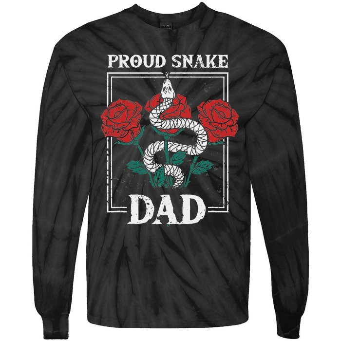 Proud Snake Dad Father Owner Animals Pet Rattlesnake Gift Tie-Dye Long Sleeve Shirt