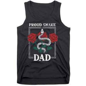 Proud Snake Dad Father Owner Animals Pet Rattlesnake Gift Tank Top