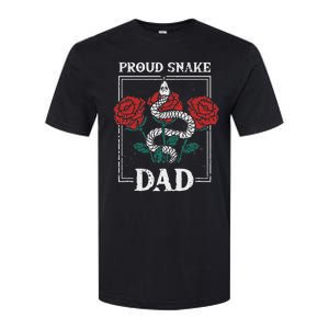 Proud Snake Dad Father Owner Animals Pet Rattlesnake Gift Softstyle CVC T-Shirt