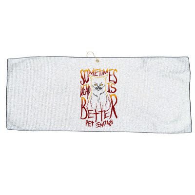 Pet Semetary Dead Is Better Large Microfiber Waffle Golf Towel