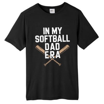 Proud Softball Dad Softball Team Dad In My Softball Dad Era Gift Tall Fusion ChromaSoft Performance T-Shirt