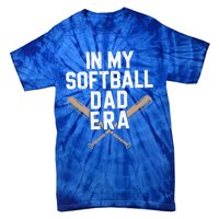 Proud Softball Dad Softball Team Dad In My Softball Dad Era Gift Tie-Dye T-Shirt