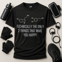 Psychology Serotonin Dopamine Chemical Formula Psychologist Performance Shirt