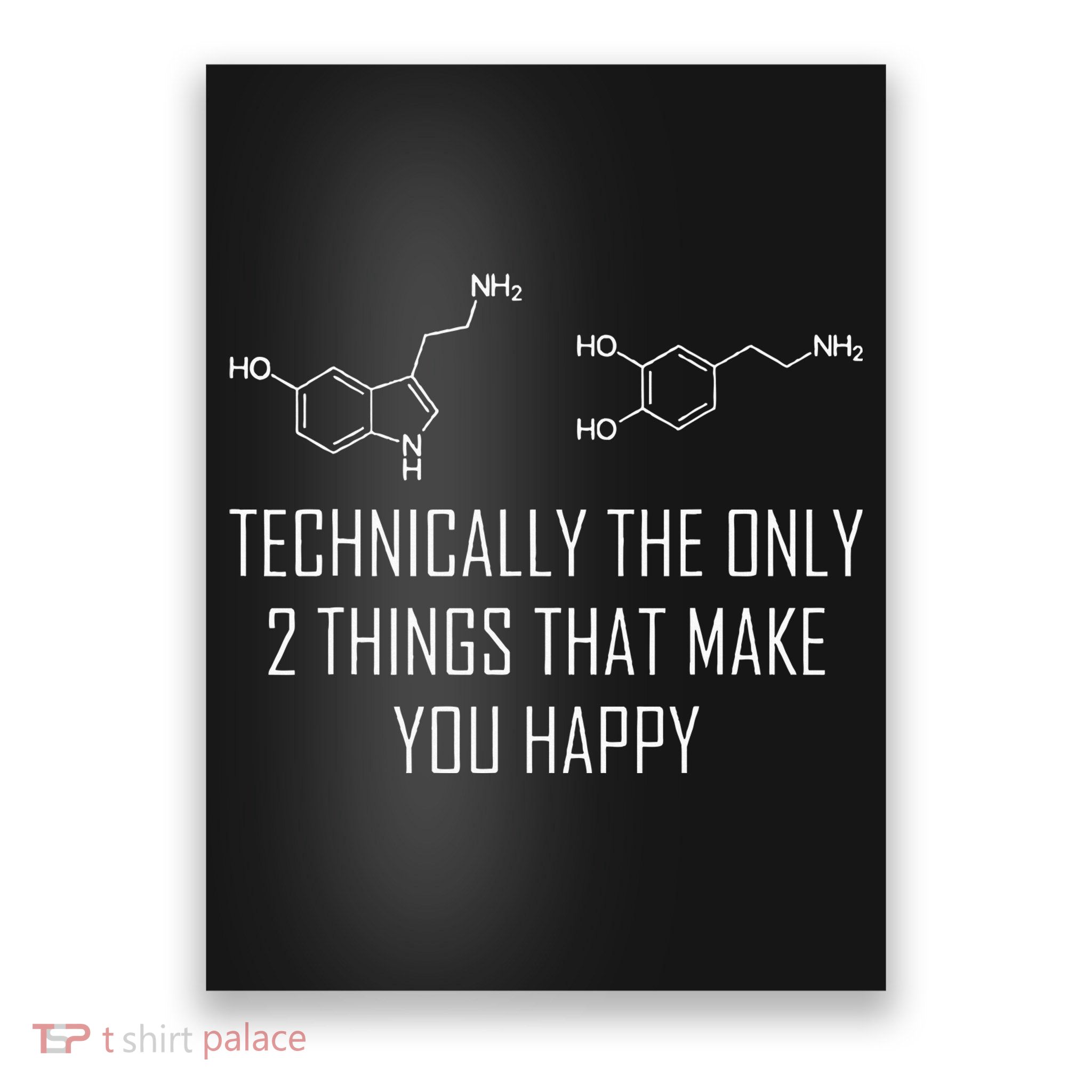 Psychology Serotonin Dopamine Chemical Formula Psychologist Poster