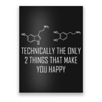 Psychology Serotonin Dopamine Chemical Formula Psychologist Poster