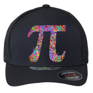 Pi Symbol Drip Art Gift Flexfit Unipanel Trucker Cap