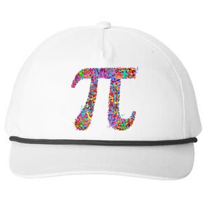 Pi Symbol Drip Art Gift Snapback Five-Panel Rope Hat