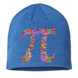 Pi Symbol Drip Art Gift Sustainable Beanie