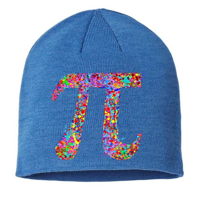 Pi Symbol Drip Art Gift Sustainable Beanie