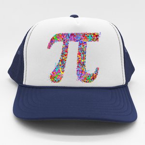 Pi Symbol Drip Art Gift Trucker Hat