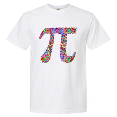 Pi Symbol Drip Art Gift Garment-Dyed Heavyweight T-Shirt