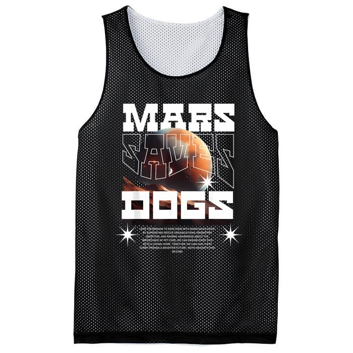 Planet Saves Dogs Mesh Reversible Basketball Jersey Tank