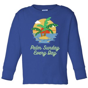 Palm Sunday Every Day: Funny Island Christian Beach Gift Toddler Long Sleeve Shirt