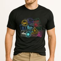 Passport Stamps Edition Travel Cooling Performance Crew T-Shirt