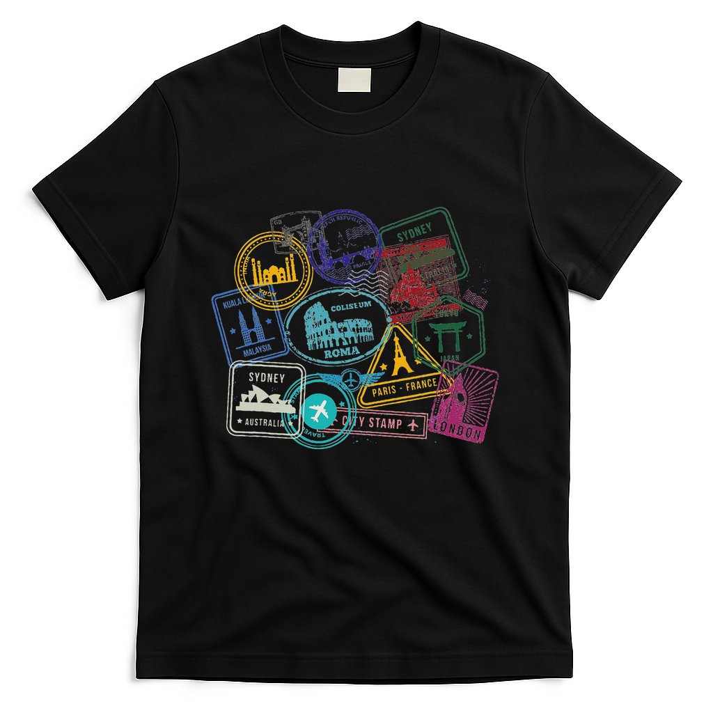 Passport Stamps Edition Travel T-Shirt