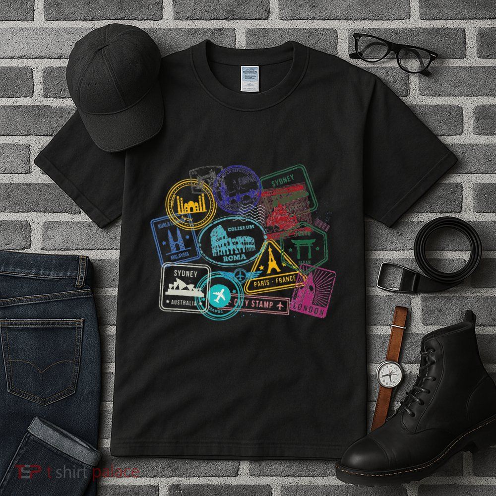 Passport Stamps Edition Travel Tall T-Shirt