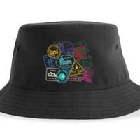 Passport Stamps Edition Travel Sustainable Bucket Hat