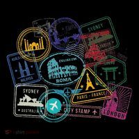 Passport Stamps Edition Travel 16 in Basic Backpack