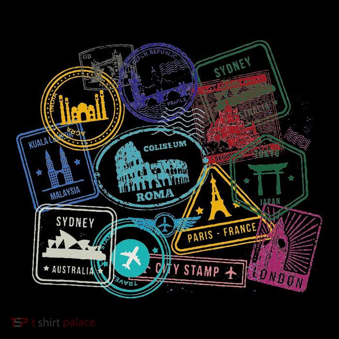 Passport Stamps Edition Travel 16 in Basic Backpack