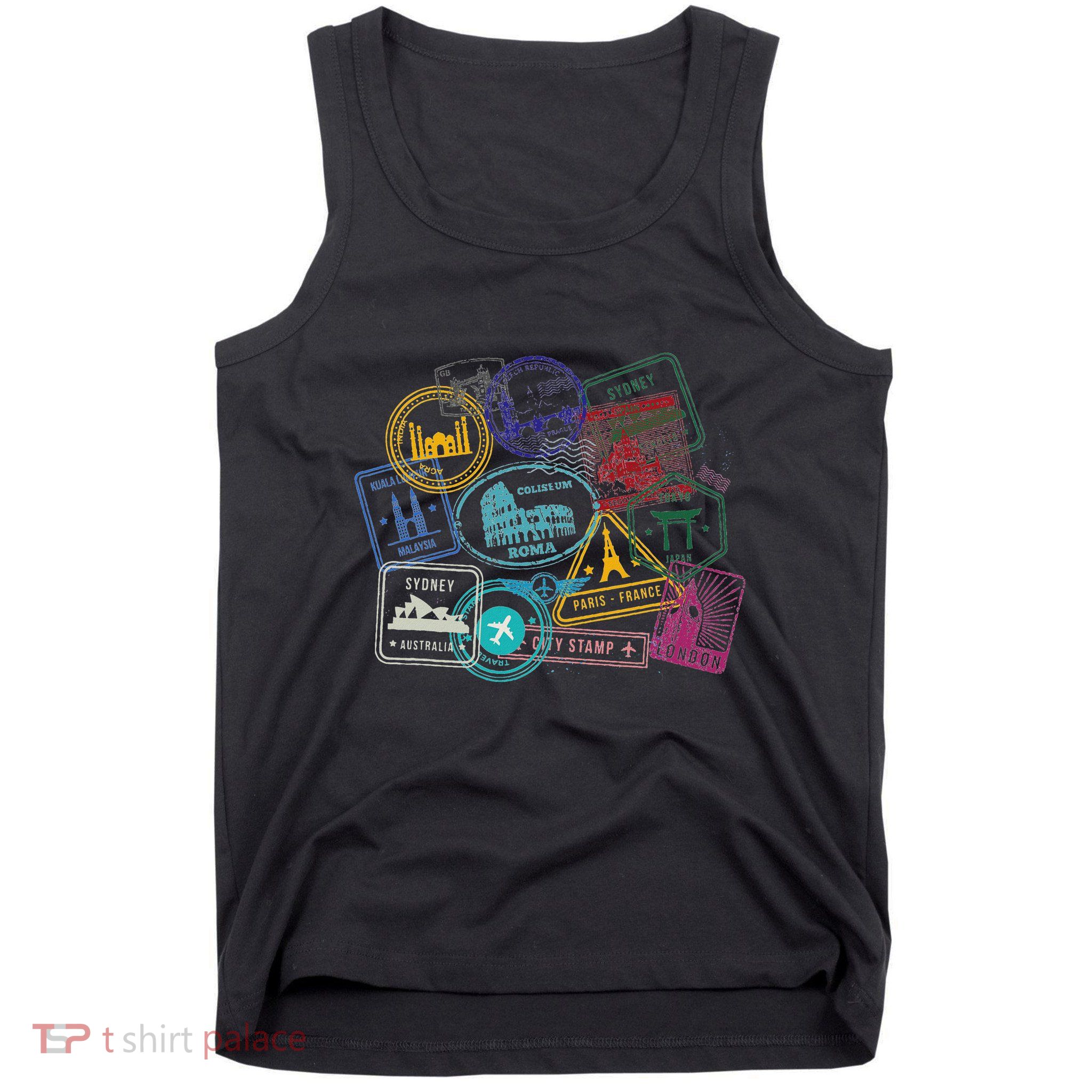Passport Stamps Edition Travel Tank Top