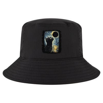 Partial Solar Eclipse For Cat Lover Cool Comfort Performance Bucket Hat