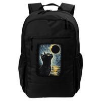 Partial Solar Eclipse For Cat Lover Daily Commute Backpack