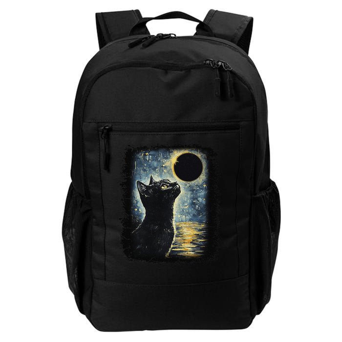 Partial Solar Eclipse For Cat Lover Daily Commute Backpack