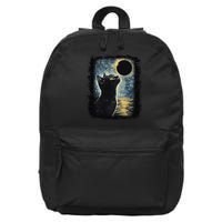 Partial Solar Eclipse For Cat Lover 16 in Basic Backpack