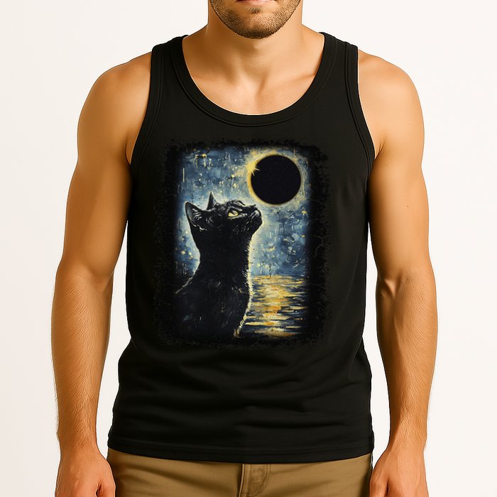 Partial Solar Eclipse For Cat Lover Tank Top