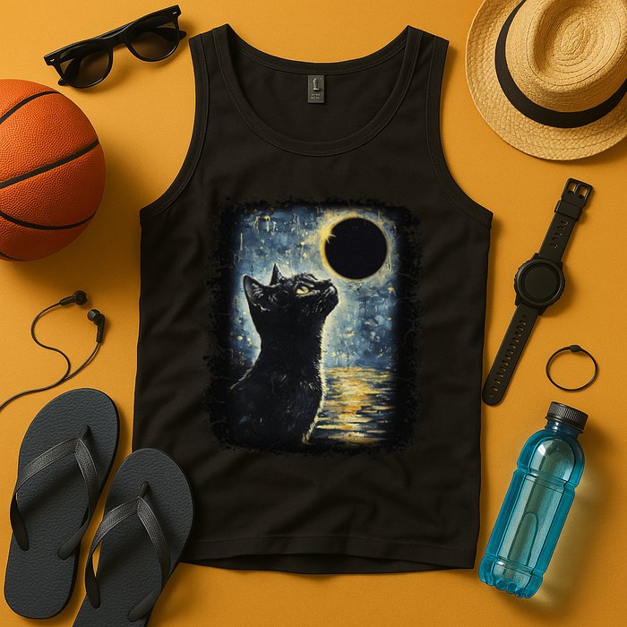 Partial Solar Eclipse For Cat Lover Tank Top