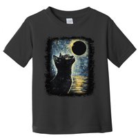 Partial Solar Eclipse For Cat Lover Toddler T-Shirt