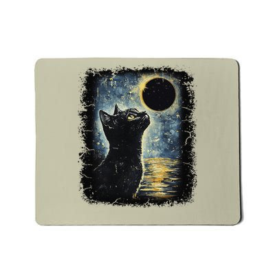 Partial Solar Eclipse For Cat Lover Mousepad
