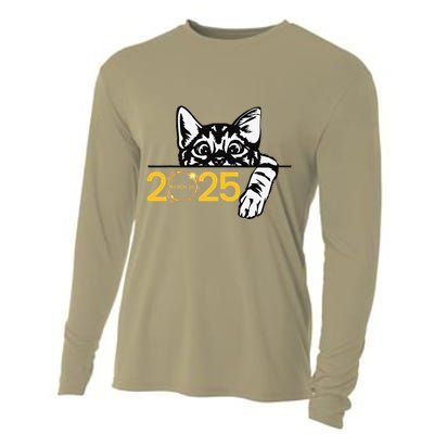 Partial Solar Eclipse March 29 2025 Solar Eclipse 2025 Cat Cooling Performance Long Sleeve Crew