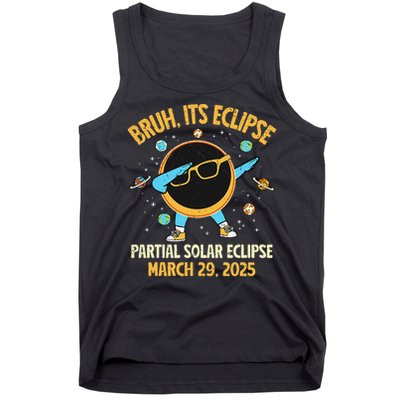Partial Solar Eclipse 2025 29 March Bruh Dabbing Tank Top
