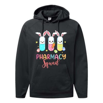 Pharmacy Squad Easter Day Nurse Performance Fleece Hoodie