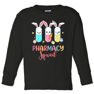 Pharmacy Squad Easter Day Nurse Toddler Long Sleeve Shirt