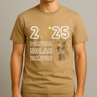 Partial Solar Eclipse March 29 2025 Solar Eclipse 2025 Cat T-Shirt