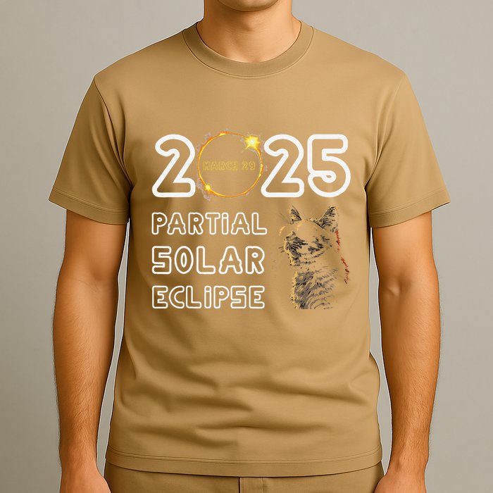 Partial Solar Eclipse March 29 2025 Solar Eclipse 2025 Cat T-Shirt