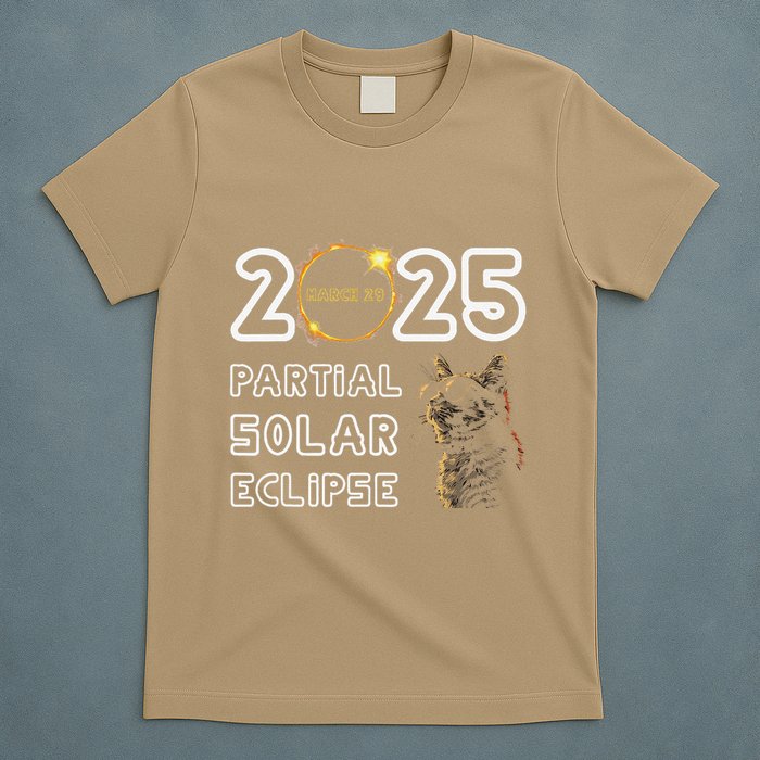 Partial Solar Eclipse March 29 2025 Solar Eclipse 2025 Cat T-Shirt
