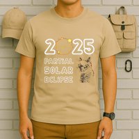 Partial Solar Eclipse March 29 2025 Solar Eclipse 2025 Cat T-Shirt