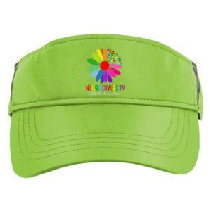 Puzzle Sunflower Embrace Neurodiversity Spectrum Autism Gift Adult Drive Performance Visor