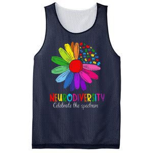 Puzzle Sunflower Embrace Neurodiversity Spectrum Autism Gift Mesh Reversible Basketball Jersey Tank