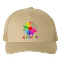 Puzzle Sunflower Embrace Neurodiversity Spectrum Autism Gift Yupoong Adult 5-Panel Trucker Hat