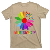 Puzzle Sunflower Embrace Neurodiversity Spectrum Autism Gift T-Shirt